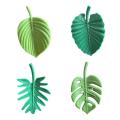 Fridge Stickers Delicate Texture Mini Tropical Leaves Refrigerator Stickers. 