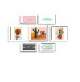 7 PCS Picture Frames Collage Wall photo frame Black Picture Frame & Room Decor Foto frame. 