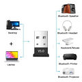 Kebidu Bluetooth 5.0 USB Dongle Adapter for Laptop Mouse Keyboard Wireless Adapter. 