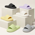 WDZKN Women Summer Slippers Lightweight EVA Flat Home Slippers Concise Solid Color Indoor Bathroom Comfort Massage Floor Slides. 