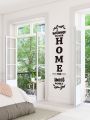 3D Welcome to our HOME Family Wooden Wall Art I Hanging design Laser Cut Decorative Gift Stylish I Wooden Wall Hanging for bedroom I DIY Design Decoration Piece for Home Decor I Offices and for Gift Items Premium Quality. 