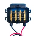 IP65 Waterproof PV Solar Panel Diode Junction 4 Lane Box DC 15A 1000V Black 100watt- 250watt. 