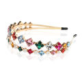 【ALLGOOD】Colorful Gem Baroque Headbands For Women Diamond Hair Accessories Pearl Headband for Girls Crown Flower Hairbands Head Wrap. 
