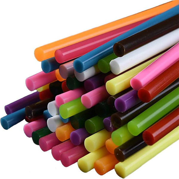 12Pcs For Small Machine 7Mm Thick Glue Gun Sticks Multicolor