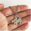 Cute Lion King Pendant Hakuna Matata Cartoon Long Necklace Hip Hop Jewelry Women Gold Small Necklace. 