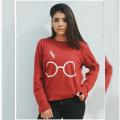 Red Harry Glasses Printed T-Shirt For Women. 