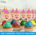 CUSTOMIZED Photo Cupcake Toppers Pack of 12, Perfect for Boy or Girl Birthday Party Celebration & cake Decoration Supplies. 