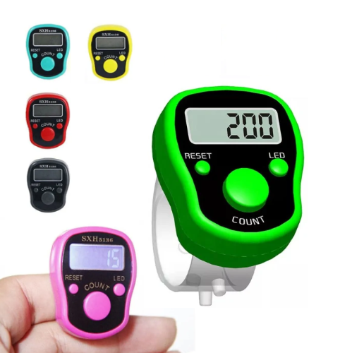 Digital Tasbeeh Counter Zikar Azkar Counter Best LED Light Tally Counting Counter Large Digital Counter Tasbeeh Light Counter With Hand Finger Ring Finger Counter Tally Electronic Tasbih Pray Counter 5 Digit Counter Portable LED Counter