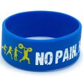 1PC New Style No Pain No Gain Silicone Wristband Wide Band Motto Rubber Bracelets Bangles Armband Gift For Men. 