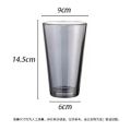 Arctic straw light glass simple with lid, double drink milk tea water cup, internet famous casual coffee cup. 