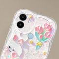 VRQR Wave Edge Casing for Xiaomi Redmi A1 A2 Plus Phone Case Oil New Painting style Pattern Candy Bracelet Cover POCO C50 C51. 