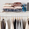 Vacuum Storage Bags with Hand Pump | Space Saver Vacuum Seal Bags for Travel & Luggage | Clothes, Blankets & Pillows Compression Bags | Reusable Travel Essentials. 