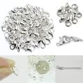 SILVER  Lobster Locks Jewelry DIY Makings (25 Pcs). 
