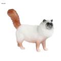 Realistic Cat Figurines Small Animals Figures Cat Model Ornaments for Landscape. 