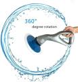 All-In-One Muscle Scrubber Electric Cordless Cleaning Brush Hurricane Spin Scrubbers ABS Plastic with 4 Replaceable Cleaning Brush Heads for Bathtub Shower Glass Washstand Tile. 