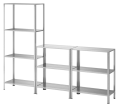 IKEA HYLLIS Shelving unit in/outdoor, 180x27x74-140 cm 3 pieces. 