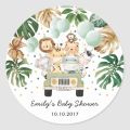 Personalized Baby Shower Thank You Favor Stickers,1.5~3 Inch Waterproof Round Sticker, Labels for Children's Birthday Party. 