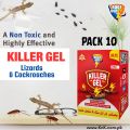 Killer Gel - Pack of 10 -Lizard Killer - Insect Killer -30gm- Insect Gel - Insects eliminate Paste Pest Control. 