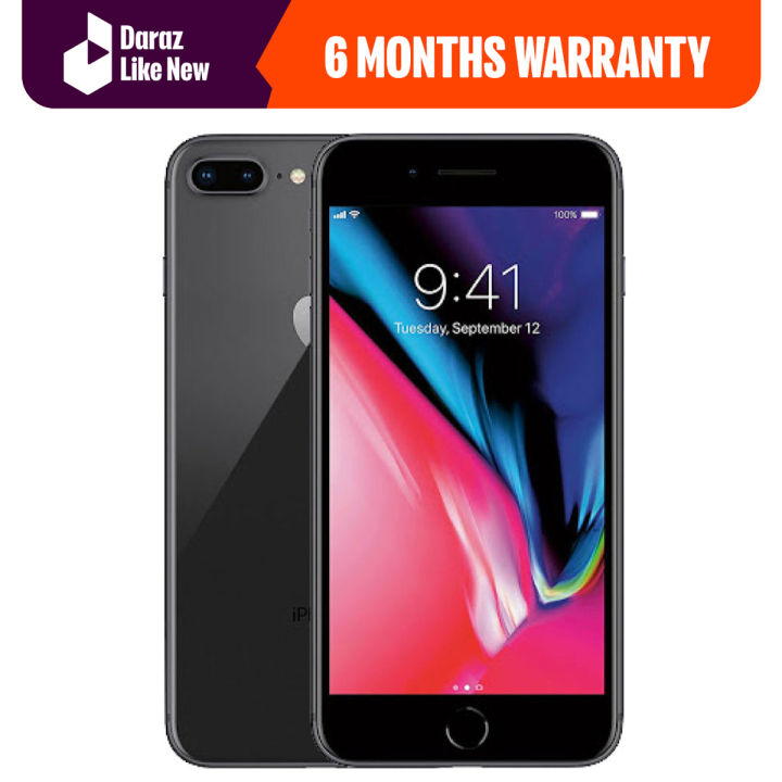 Apple iPhone 8 Plus 256GB Factory Unlocked - PTA Approved (FREE CHARGER & COVER) - daraz like new phones