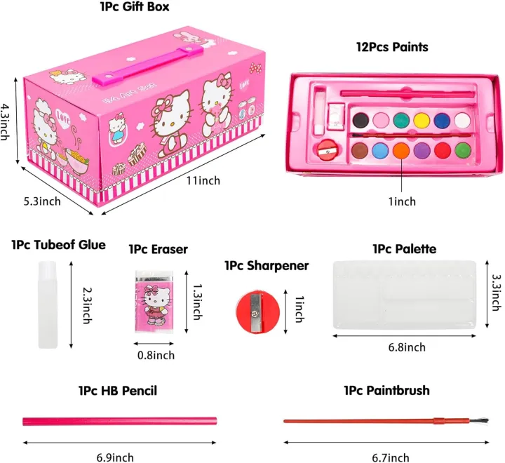 60pcs%20Princess%20Artists%20Drawing%20Sets%20Drawing%20Kits%20Supplies%20for%20Kids%20Girls,%20Drawing%20Painting%20Set%20Include%20Crayons,%20Coloured%20Pencils,%20Watercolour%20Paints,%20Coloured%20Markers,%20Palette,%20Paintbrush,%20HB%20Pencil,%20Eraser,%20Sharpener%20-%20Image%204