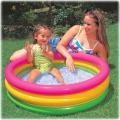Sunset Glow Baby Pool 57107 INTEX Small Swimming Pool Kids Round Inflatable Play Pool Baby Pool Swiming Pool For Kids. 