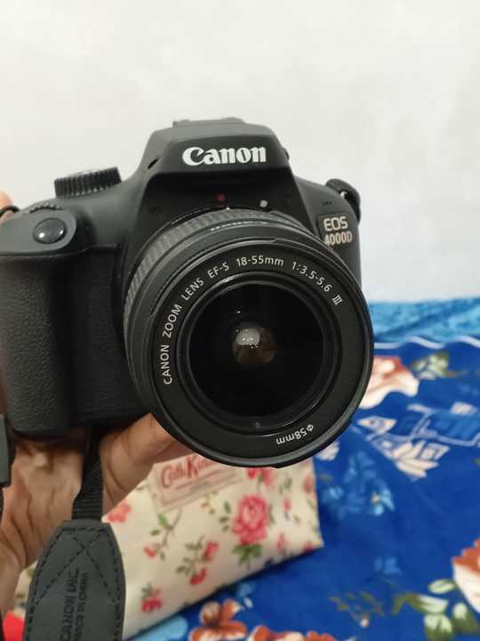 Canon EOS 4000D / Rebel T100 DSLR Camera with EF-S 18-55mm Zoom Lens + SanDisk 128GB Memory Card + Tripod + Case + Wideangle Lenses + Inspire Digital Cloth (20pc Bundle), Black, (Renewed)