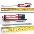 Screwdriver 2 in 1 | Reversible Dual End American USA Flag Screwdrivers Set | Tip Slotted & Tip Phillips Standard Length 9 inches ( Plus and Minus ends of tip). 