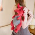 New Fashion Creative 3D Dinosaur Backpack Cute Animal Cartoon Plush Backpack Dinosaurs Bag for Children Kids Boy Gifts. 
