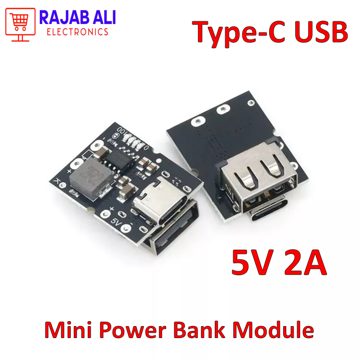 Type C Usb 5v 2a Boost Converter Step Up Power Module Lithium Battery