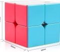Original 2*2 Stickerless Rubiks Cube - Rubik's 2x2 Cube for Kids - Puzzle Cube - Very Smooth 2x2x2 Rubics Magic Speed Cube Puzzle Toys for Children Shape Block. 