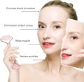 original marble Jade Roller For Face, Rose Quartz Roller and Gua Sha Facial Tool Set - Face Roller. 