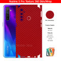 Real.me 5 Pro Skin / Wrap 360 Protection Carbon fiber/ Matte/ Transparent/ Leather Back And Sides Included Camera Skin. 
