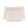 High Quality Unbreakable Adjustable & Stretchable Fridge Storage Basket Expandable Fridge Storage Rack Plastic Fridge Space Saver Food Organizer Tray Refrigerator Pull-out Drawers (Large Size) Multicolour. 