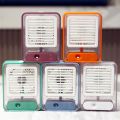 New Rechargeable Mini USB Mist Fan with LED Light and Humidifier Spray, Quiet Oscillating Table Fan with 3 Speeds and 7-Color Night Light. 