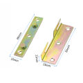 4 Sets Metal Bed Bracket Bed Frame Fixing Connecting Furniture Rail Hook Brackets Hinge Fitting Connector Lock Hardware. 