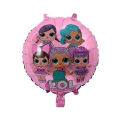 L.O.L Surprise Fashion & Beauty Doll Theme Foil Balloons Set of 5 Pcs Lol Surprise Cartoon Characters Chrome Metallic Balloons Set Girl Reusable Balloon For Birthday Parties Decoration Party Supplies Pre School Class Theme For Party Decor Kids. 