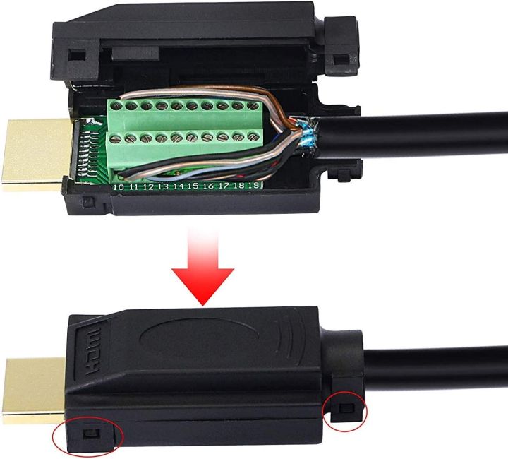 2%20Pack%20HDMI%20Solderless%20Adapter%20Gold%20Plated%20HDMI%20Extension%20Cable%20Connector%20Signals%20Terminal%20Breakout%20Bard%20Free%20Welding%20Connector%20with%20Plastic%20Cover%20Screwdriver%20-%20Image%203