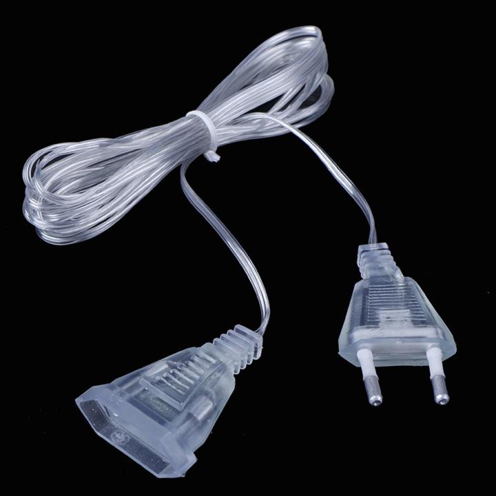 Power Extension Cable Plug Extender Wire For LED String Light Christmas Lights