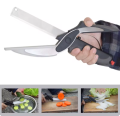 clever cutter Heavy-duty Kitchen Shear Multifunctional Stainless Steel Sharp and Durable Suitable Scissors 2 in 1 peeler cutter kitchen tools. 
