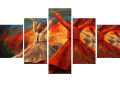 5 Piece Sufi Canvas Wall Art Set HD Printed Frames for Living Room Decor – Multiple Sizes Available. 