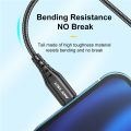 USLION USB Cable For iPhone Cable 14 13 12 11 Pro Max Xs Xr X SE 8 7 6S Plus iPad Air Fast Charging Cable For iPhone Charger. 