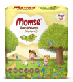 Momse Diapers Mega Size 2 - 90 PCs - 4 -8 Kg with Free Wipes. 