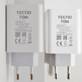 Tecno 70w Charger Tecno 70Watt Charger - 70Watt Charger / Tecno Original Charger 70W / 70W Tecno Charger / Tecno 70W Fast Charger For  Tecno Camon 30 Pro 5G POVA 6 , POVA 6 Pro 5G. 