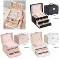 3 Layer Leather Jewellery Organizer - 1 Piece. 