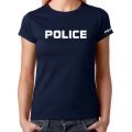 Xeesh Collection Navy Police Printed T-shirt For Women Xe-45. 