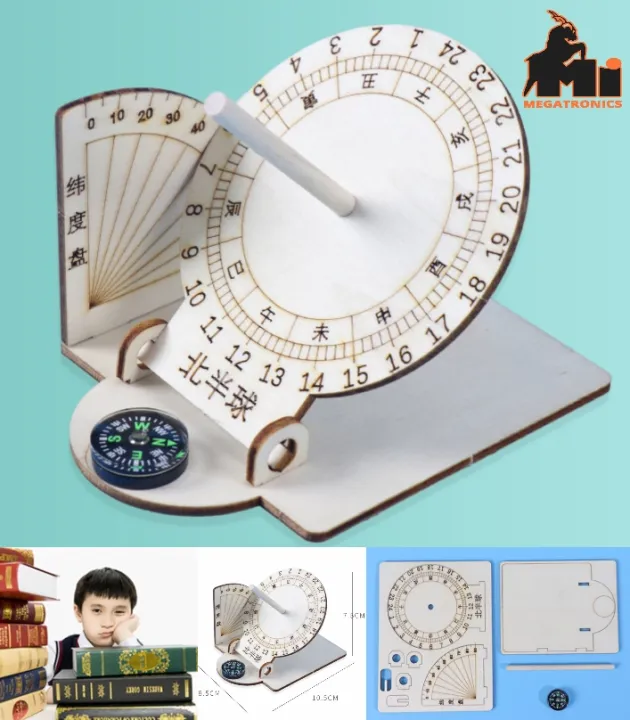 STEM%20DIY%20equatorial%20sundial%20Science%20and%20technology%20ancient%20timer%20small%20handmade%20model%20children's%20sun%20clock%20DIY%20assembly%20teaching%20aids%20-%20Image%202