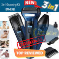 Professional ( 3 in 1 ) 6330 Electric Shaver / Hair Clipper / Nose Trimmer / Rechargeable Men’s Body Hair Removal Machine / Grooming Kit / Best Trimming Shaving Machine For Men (Proper Checking Before Sending. 
