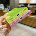 Luxury Transparent Fluorescent Neon Color Glitter Phone Case For iPhone 16 14 11 12 13 15 Pro Max Plus Soft TPU Silicone Cover. 