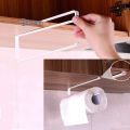 Paper Towel Holder Under Cabinet Paper Roll Holder, Towel Hanging, Without Drilling, Kitchen, Bathroom. 