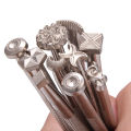 1Pcs Leather Carving Embossing Tool DIY Handmade Leather Printing Stamp Decorative Pattern Carved Craft Embossing Design Tools. 